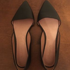 Madewell Black Flats size 8